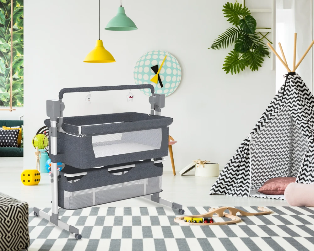 rocking bassinet with wheels