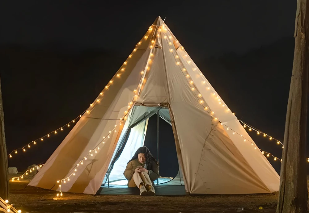 glamping teepee tent